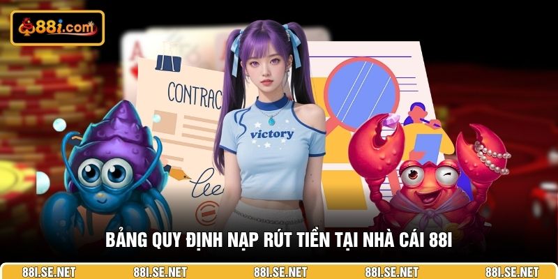 Bảng quy định nạp rút tiền tại nhà cái 88I Bảng quy định nạp rút tiền tại nhà cái 88I