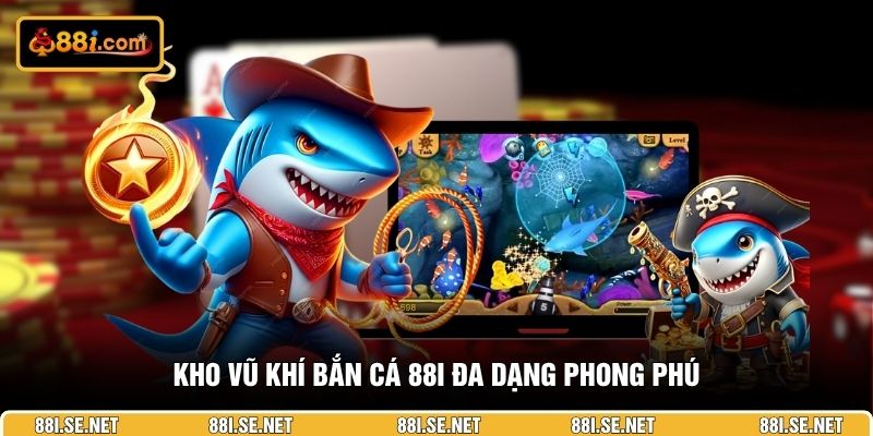 Kho vũ khí bắn cá 88I đa dạng phong phú Kho vũ khí bắn cá 88I đa dạng phong phú